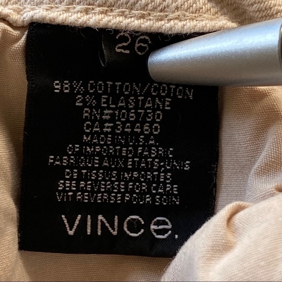 Vince Dylan Deconstructed Latte Skinny Ankle Jeans - Picture 13 of 16